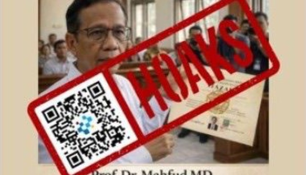 [HOAKS] Mahfud MD Perlihatkan Ijazah Palsu Jokowi di Persidangan