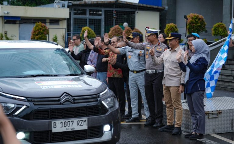 Dirgakkum Korlantas Polri Lepas Tim Mudik Ekspedisi Elshinta 2026